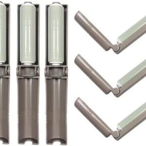 Mini Reusable Lint Roller for Travel, 6 Pack Washable Foldable Lint Remover with Sticky Gel, Portable, Compact and Easy to Clean for Clothes and Luggage Use