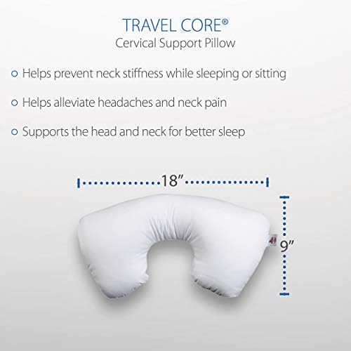 Core Products Travel Pillow, Orthopedic Neck Support, Airplane Travel, Packable, Portable Use Sitting or Sleeping - Image 6