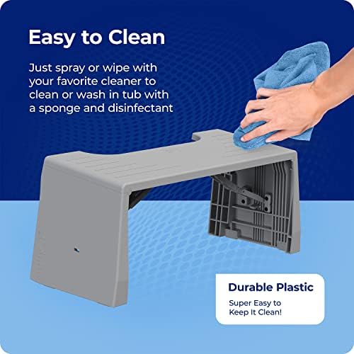 Squatty Potty Porta Traveler Foldable Toilet Stool for Travel, 7" Height, Gray - Image 10