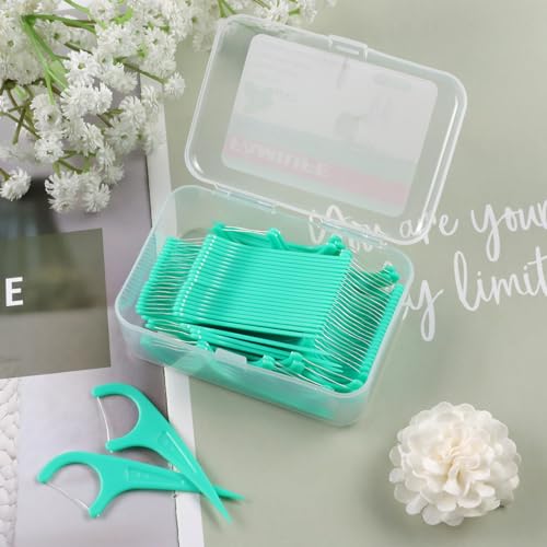 FAMILIFE Floss Picks, 240 Count Mint Dental Floss Cleaner, Tooth Picks Flossers with 4 Travel Handy Cases, Helps to Fight Tooth Decay and Keep Your Teeth Clean, Flossing Sticks for Family - Image 5