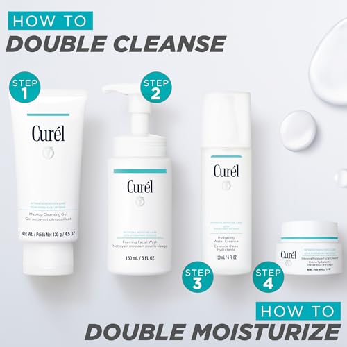 Curel Japanese Skin Care Travel Size Toiletries, for Dry, Sensitive Skin, Travel Size Face Wash, Lotion, & Makeup Remover - Image 6