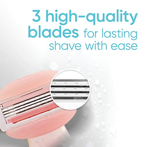 Gillette Venus Mini ComfortGlide White Tea Razors for Women, Includes 1 Mini Handle + 3 Refills + 1 Case, Holiday Gifts for Women - Image 6