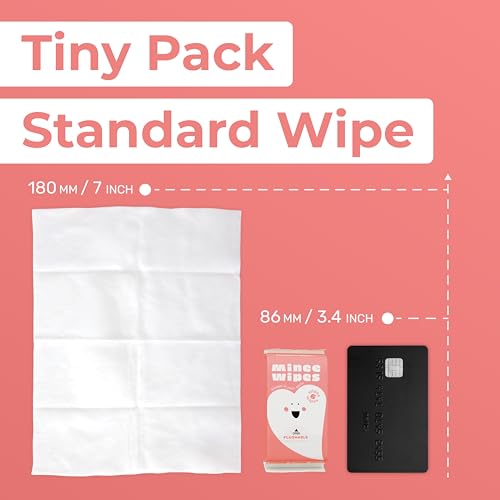 Impossibly Compact Travel Feminine Wipes - 99% Water and Aloe - pH Balanced, Period-Friendly & Ultra Soft - Travel Essentials for Women & Teens - Unscented - 8 Pack Total 48 Wipes - Image 4