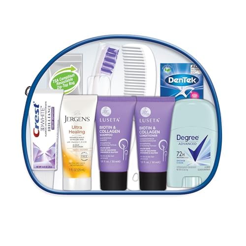 Convenience Kits International Women's Luseta Kit, Travel Size Toiletry Kit for Women, Gifts for Women, 10 Piece Set - Image 2