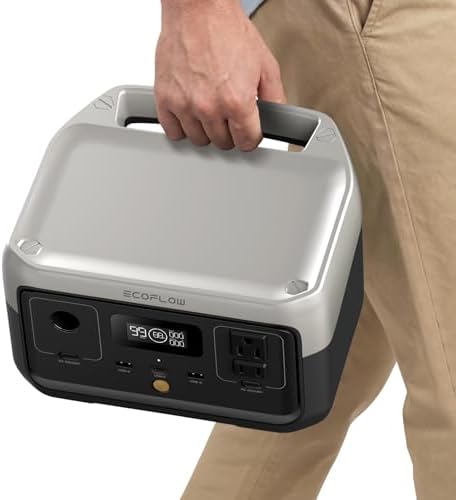 EF ECOFLOW Portable Power Station RIVER 2, 256Wh LiFePO4 Battery/ 1 Hour Fast Charging, 2 Up to 600W AC Outlets, Solar Generator (Solar Panel Optional) for Outdoor Camping/RVs/Home Use - Image 2