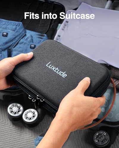 Luxtude Electronics Organizer Travel Case, Portable Tech Organizer for Working/Travelling, Sturdy Hard Cases for Electronics/Charger/Mouse/Hard Drive, Case Only - Image 7