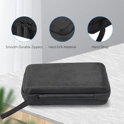 ProCase Large Hard Travel Electronic Organizer Case for MacBook Power Adapter Chargers Cables Tech Organizer Hard Drive USB Flash Disk SD Card Portable Electronics Accessories Bag -Black - Image 5