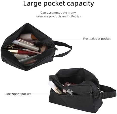 Travel Toiletry bag Toiletry bag for women men Hanging Cosmetic bag Travel accessories for Women Men (Black) - Image 4