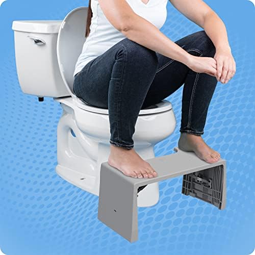Squatty Potty Porta Traveler Foldable Toilet Stool for Travel, 7" Height, Gray - Image 11
