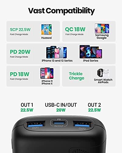 INIU Portable Charger, Smallest 22.5W 10000mAh Power Bank, USB C in/Output Fast Charging 3-Output Mini Battery Pack Charger with Phone Holder for iPhone 17 16 15 14 Air Samsung S23 Google iPad Tablet - Image 7
