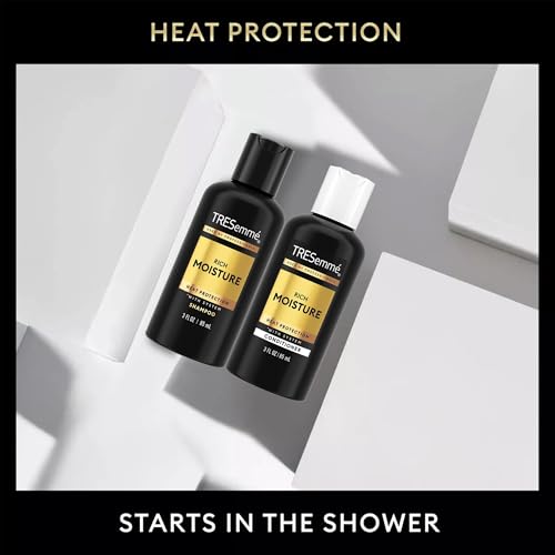 TRESemmé Travel Essentials, Rich Moisture Shampoo and Conditioner Set, Hydrating Hair Detangler with Hyaluronic Acid, 3 Oz Ea - Image 7