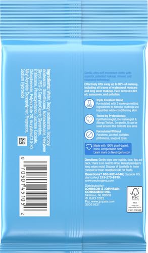 Neutrogena Make-Up Remover Cleansing Towelettes, 7 Count, Packaging May Vary - Image 3