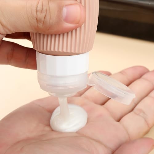 16 Pack Travel Bottles Set, TSA Approved Leak Proof Silicone Squeezable Containers for Toiletries, Refillable Travel Accessories for Conditioner, Shampoo, Lotion & Body Wash Accessories - Image 4