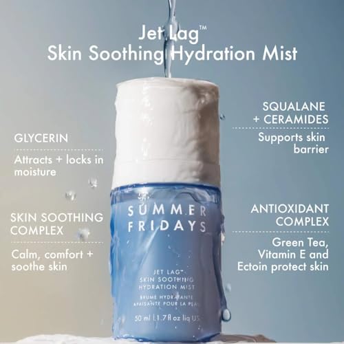 Summer Fridays Jet Lag™ Essentials - Mini Hydrating Skin Care Set With Jet Lag™ Mask, Eye Patches, Deep Hydration Face Serum & Hydration Mist - Travel Size Skincare Kit & Gift Set (4 Count) - Image 6