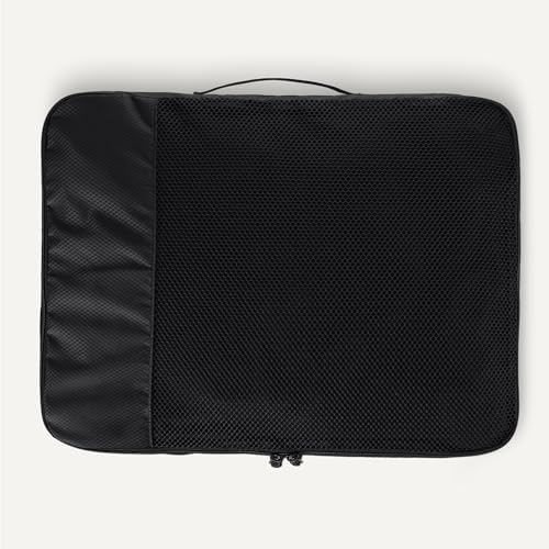 Amazon Essentials 4-Piece Packing Cubes Travel Accessories Set, Luggage Organizer with Double Zipper, Mesh Top, Space-Saving, Large, Black (Previously Amazon Basics) - Image 5