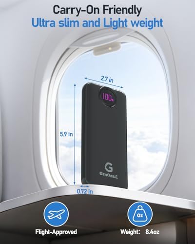 Power Bank,10000mAh 22.5W Max Portable Charger Built in Cables，4 Outputs 2 Inputs External Phone Powerbank,5V/3A Fast Charging Travel Charger for iPhone Android iPad,(Pearl Black) - Image 7