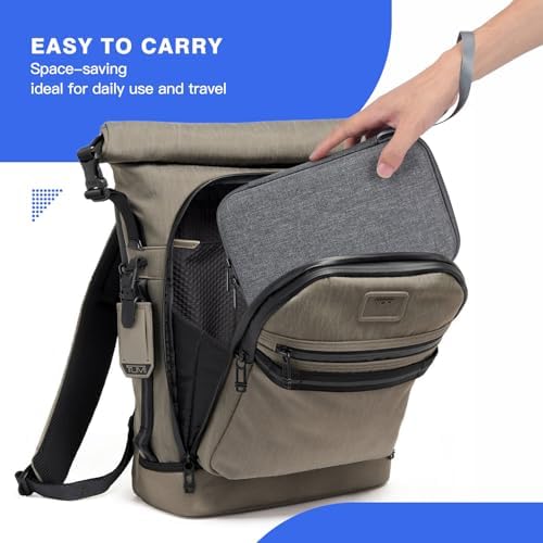 Hard Electronic Organizer Travel Case for MacBook Power Adapter Chargers Cables Power Bank Apple Magic Mouse Apple Pencil USB Flash Disk SD Card Hard Drive Waterproof Shockproof Carrying Case, Grey - Image 7