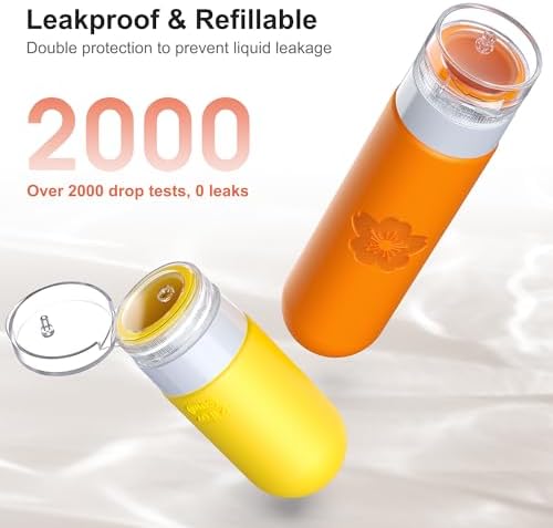20Pack Travel Bottles for Toiletries, TSA Approved Travel Bottles Silicone Travel Size Containers, Travel Essentials Leak Proof Refillable Liquid, Shampoo and Conditioner Travel Toiletry Bottles - Image 4