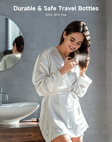 Morfone Travel Bottles Kits -TSA Approved Travelling Size Containers for Toiletries Leak Proof Refillable Liquid Travel Essentials with Toiletry Bag for Cosmetic Shampoo Conditioner Lotion - Image 4