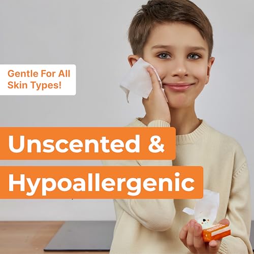 Impossibly Compact Travel Wipes - 99.5% Water - Safe for Sensitive Skin & Hypoallergenic, Resealable, Thick & Durable - For Adults, Kids & Baby Care - Unscented, 10 Pack Total 60 Wipes - Image 6