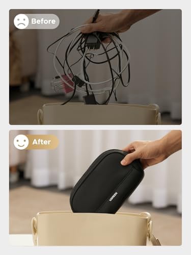 UGREEN Electronics Organizer Travel Case Bag Multifunctional Organizer Carrying Case for Cables, Cord, SD Card, Earbuds, Charger, USB Adapter, Electronic Accessories Medium Size - Image 4