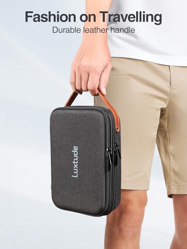Luxtude Electronics Organizer Travel Case, Portable Tech Organizer for Working/Travelling, Sturdy Hard Cases for Electronics/Charger/Mouse/Hard Drive, Case Only - Image 2