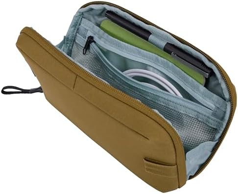 Thule Aion Travel Organizer - 2-in-1 Pouch Includes Travel Wallet and Electronics Bag - RFID Blocking Zipper Pouch - Internal Pockets to Stay Organized - 100% Recycled Waxed PFC-Free Fabric - Image 9