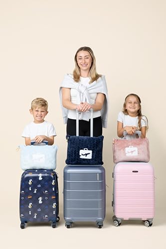 EverSnug Travel Blanket & Pillow 68x42 - Premium Ultra-Soft Microfleece 2 in 1 Compact & Packable Flight Blanket with Soft Bag Pillowcase, Hand Luggage Sleeve and Backpack Clip (Light Pink) - Image 8