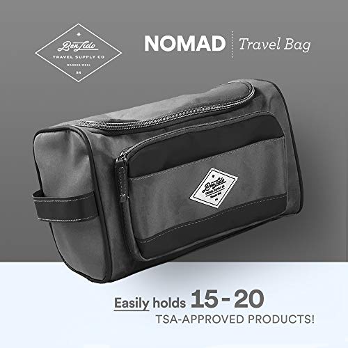 Convenience Kits International Men's Premium 15-Piece Kit wth Travel Size TSA Compliant Essentials, Featuring: Head & Shoulders Dandruff Shampoo Classic Clean and Palm Scalp Brush in Black Dopp Bag - Image 8