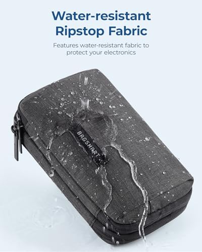 BAGSMART Electronics Organizer Travel Case, Cable Charger Cord Tech Organizer Pouch for Phone Charger Accessories, Black - Image 7