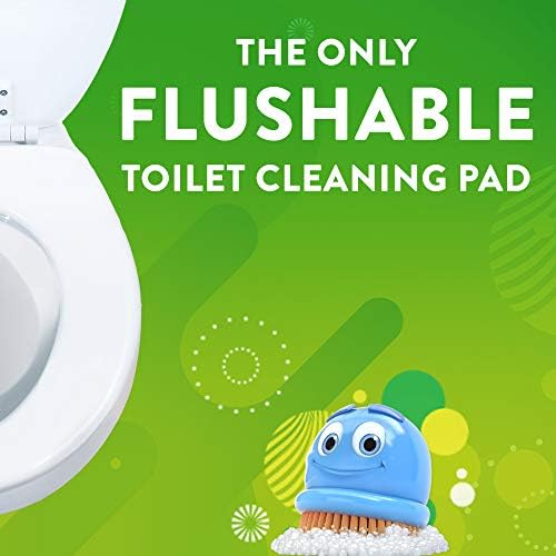 Scrubbing Bubbles Toilet Bowl Cleaning System with Flushable & Disposable Cleaner Refill Pads, Fights Odors and Helps Remove Limescale & Hard Water Stains, Citrus Scent, 1 Wand + 4 Refills + 1 Stand - Image 2