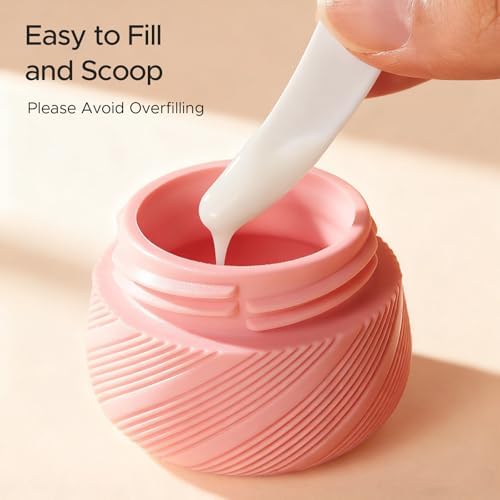 LitBear 23 Pack TSA Approved Travel Bottles for Toiletries, Leak Proof Refillable Travel Size Containers Kit with Silicone Squeezable Bottles Jars for Shampoo Lotion Conditioner, in Clear Bag, Pink - Image 5