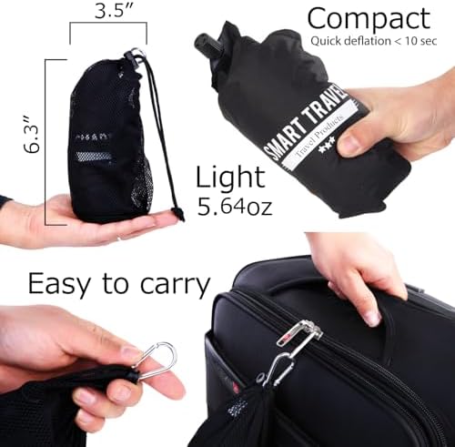 SmartTravel Travel Products Inflatable Travel Lumbar Pillow for Airplane Seat – Adjustable Lower Back Support Cushion for Long Flights - Image 9