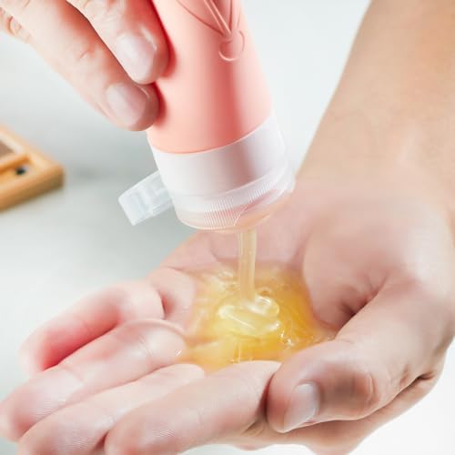 INSFIT Travel Bottles for Toiletries, TSA Approved 3oz Travel Size Toiletries, BPA Free Leak Proof Squeezable Silicone Tubes Travel Essentials for Shampoo Conditioner Lotion Soap - Image 4