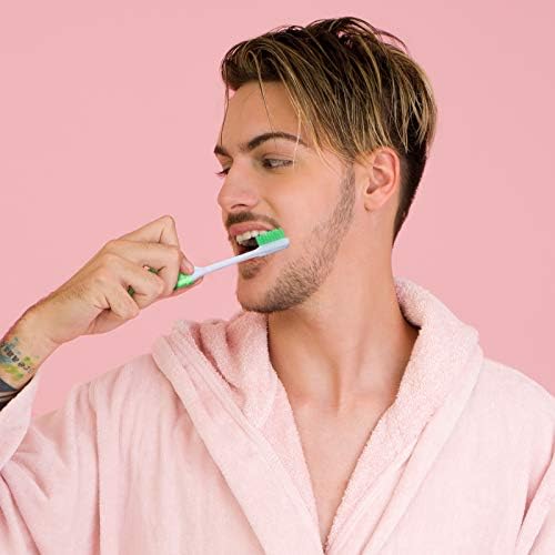 Patelai 4 Pieces Travel Toothbrush Set, Soft Bristle Mini Foldable Tooth Brush with Case, Individually Wrapped Small Portable Travel Size Toiletries Stuff for Camping (Bright Color) - Image 5