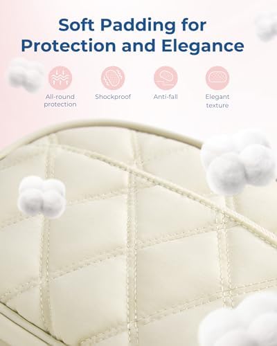 BAGSMART Cord Organizer Travel Cable Bag, Compact Tech Electronic Organizer Travel Case, Essentials for Charger, Cable, Phone, Flash drive - Beige - Image 6