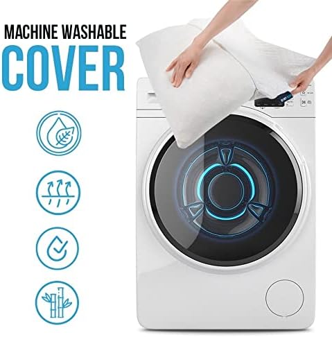 Sidney Sleep Mini Travel Size Neck Pillow - Knee, Back Lumbar and Support - Small Curved Pillow - 14 x 19 Inches - Adjustable Loft - Washable - Drawstring Backpack Included (Mini - Grey) - Image 7