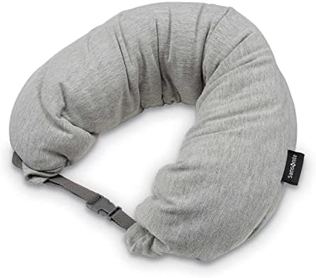 Samsonite Microbead 3-in-1 Neck Travel Pillow, Frost Grey, One Size