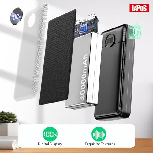 Portable Charger 40000mah Power Bank, USB-C (22.5W) Fast Charging Battery Pack Portable Phone Charger for iPhone 16 Pro/16/15/14/13 Series, Android Samsung Galaxy, Battery Bank for Travel Camping - Image 5