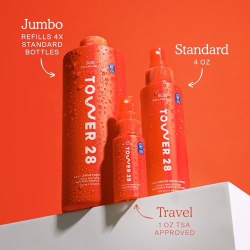 Tower 28 SOS Daily Rescue Facial Spray - Hypochlorous Acid Spray to Help Reduce Redness, Calm Irritation + Alleviate Flare-Ups - Purifying Travel Size Face Toner - Everyday Skin Care Essential (1 oz) - Image 9
