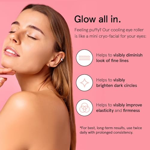 grace & stella Under Eye Brightener Roller - Airplane Travel Essentials - Travel Size Toiletries - Retinol & Caffeine Eye Serum for Puffiness, Dark Circles, Wrinkles - Vegan Skincare (15ml / 0.51floz) - Image 3