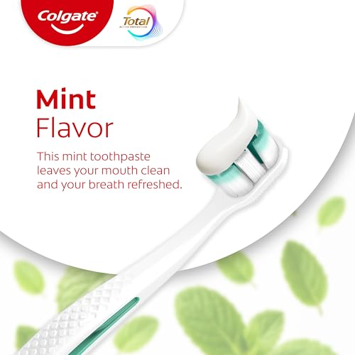 Colgate Total Active Prevention Travel Toothpaste, Whitening Toothpaste with Fluoride, Antibacterial, Mint, Clinically Proven Gum Health, Travel Size 1.4 oz - Image 9