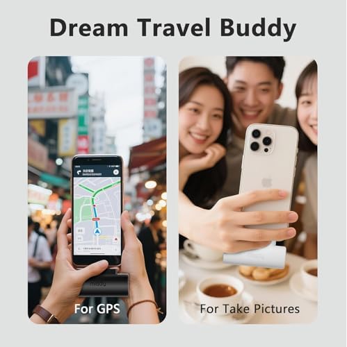 Miady 2-Pack 5000mAh Mini Portable Charger with Built-in Type C Connector, 5V 2.4A USB-C Output Fast Charging Small Power Bank, Compact Battery Pack Compatible with iPhone 17/16/15 Galaxy S24/S22 iPad - Image 3