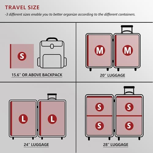 Travel Vacuum Bags for Clothing with Rechargeable Electric Pump, Compression Packing Cubes Organizer Storage for Luggage Suitcase, Space Saver Seal Bags for Vacation Cruise, 18 Combo - Image 3