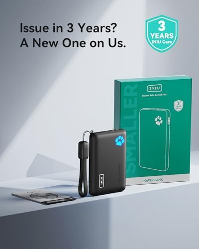 INIU Portable Charger, Ultra Slim 45W Fast Charging with Attached USB C Cable, Flight-Safe 10000mAh PD Power Bank Battery Pack, Travel Essential Phone Powerbank for iPhone 17 16 Samsung S25 Google etc - Image 7