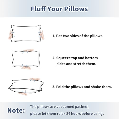 Pro Goleem Small Pillow 11"x7"x2.5" for Travel and Camping with Name Tag Mini Tiny Pillow for Room Couch Sofa Chair and Outdoor Car Air Nap Neck Lumbar Knee Rest Pillows, Navy Blue - Image 8