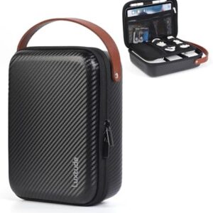 Luxtude Electronics Organizer Travel Case for Chargers and Cords, Hard Case for Electronics, Portable Tech Bag, Travel Essentials for Chargers/Mouse/USB Drives/SD Cards, Tech Gifts