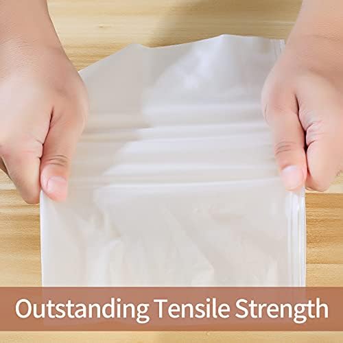 20 Pcs Travel Storage Bags, Clothes Packaging, Reusable Plastic Ziplock, Frosted Waterproof Resealable Clothing Zipper Pouch for Shoes Cosmetics Storage - Image 6