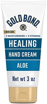Gold Bond Healing Hand Cream, 3 oz., Gold Bond Hand Cream With Aloe, Moisture That Lasts Through Handwashing