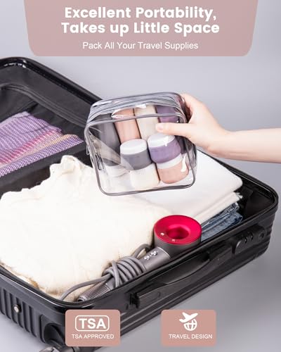 Travel Bottles for Toiletries 8 Pack, Travel Size Toiletries, Tsa Approved Travel Size Containers 3oz, with Travel Essentials Clear Bag, Leak Proof Silicone Squeezable Creams Jars - Image 4